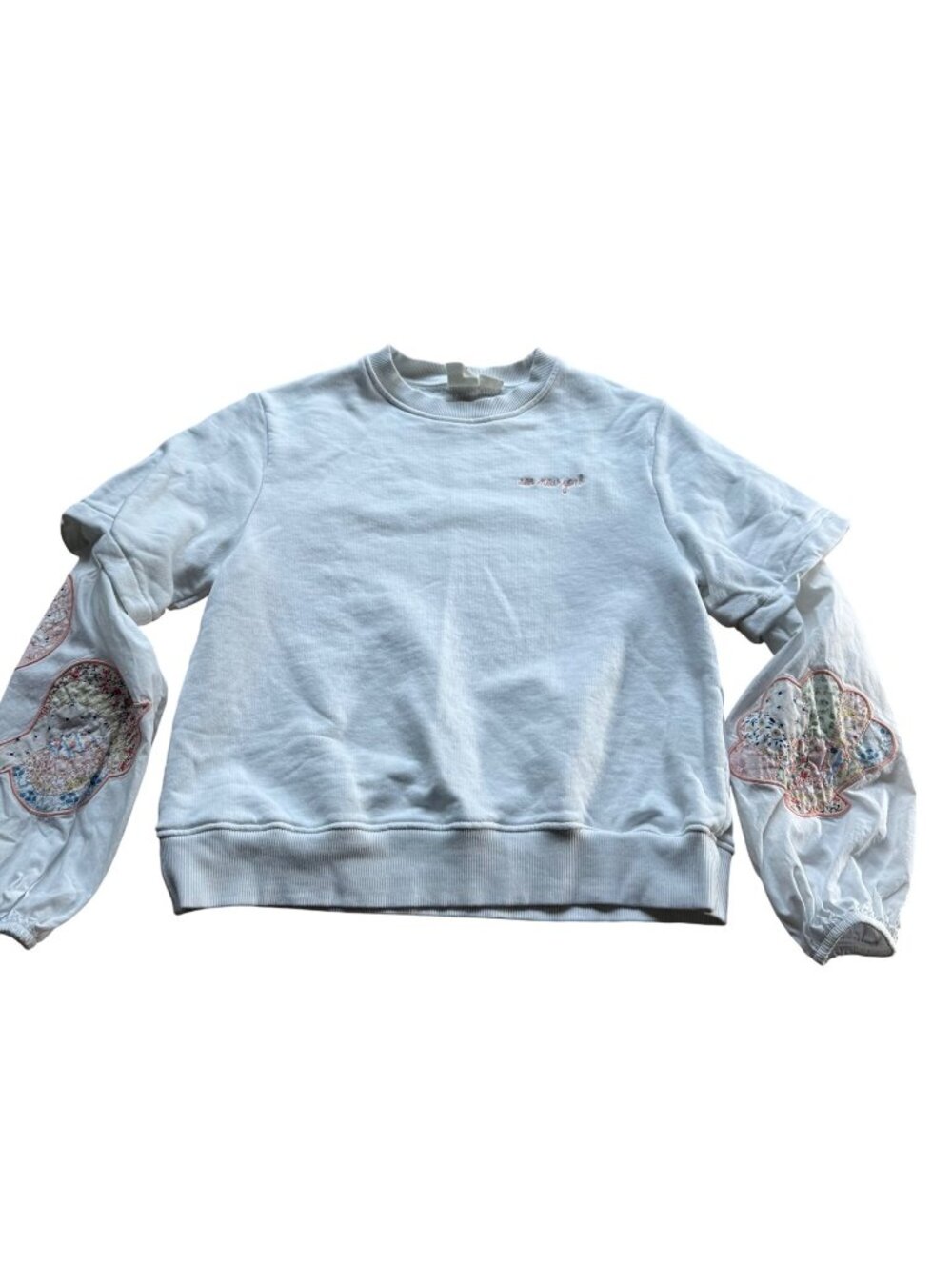 LIMITED EDITION Sea NY x Zara Contrast Sweatshirt Embroidered White Size 36 XL